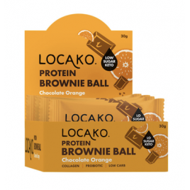 Locako プロテイン ブラウニーボール - チョコレートオレンジ味 30g